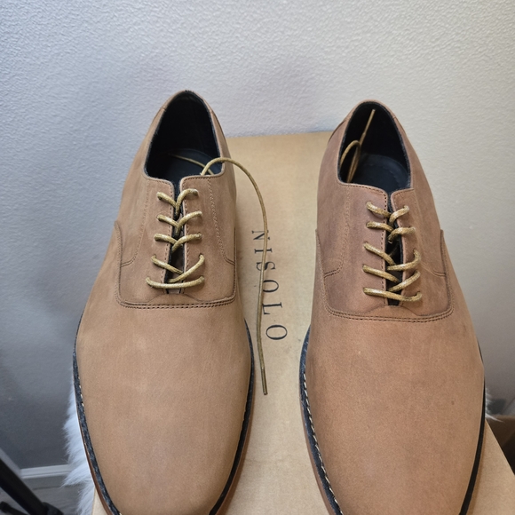 Nisolo Calano Oak Color Oxford Elegant  Leather Men's Shoes - Picture 5 of 12